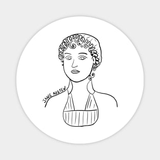 Jane Austen Illustration Magnet